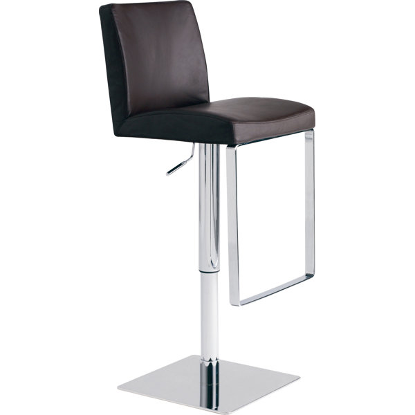 AllModern Lira Swivel Upholstered Adjustable Height Counter Stool with